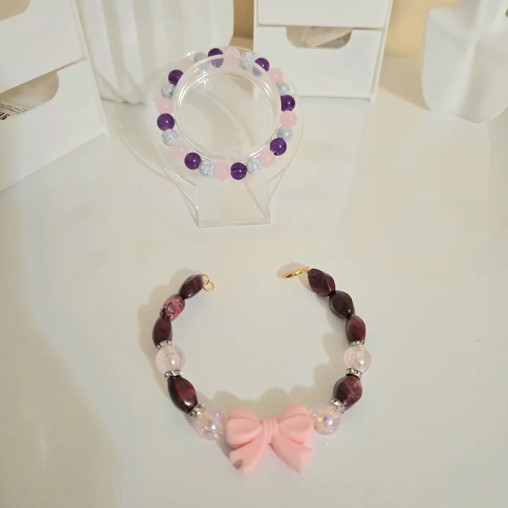 Pink and Purple Bracelet